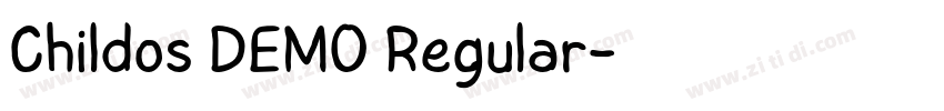 Childos DEMO Regular字体转换 Childos DEMO Regular字体转换